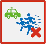 Sicherheitskräften nähern