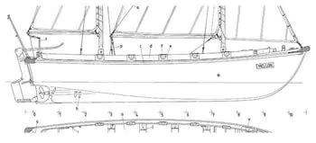 Ship detail drawing of the Mellon
